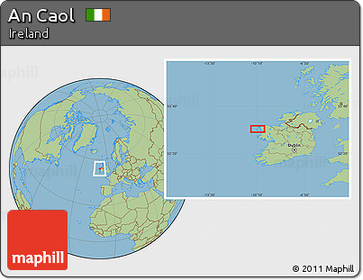 Savanna Style Location Map of An Caol