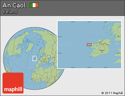 Savanna Style Location Map of An Caol