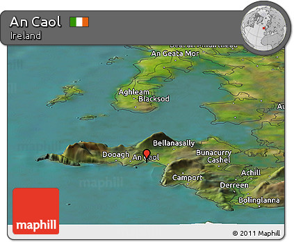 Satellite Panoramic Map of An Caol