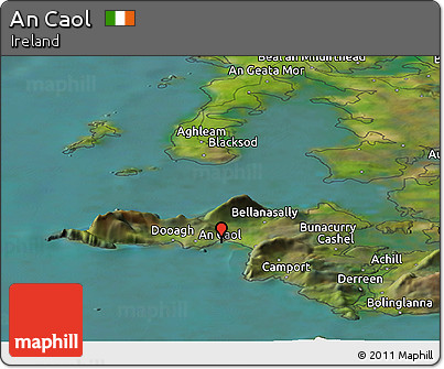 Satellite Panoramic Map of An Caol