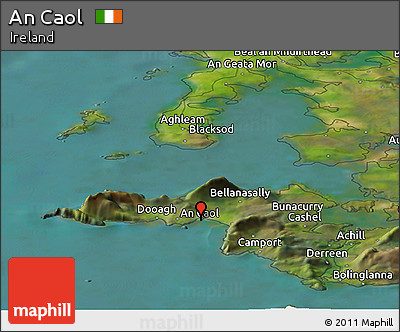 Satellite Panoramic Map of An Caol