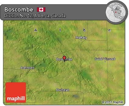 Satellite Map of Boscombe