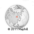 Outline Map of the Area around 54° 3' 9" N, 117° 22' 30" E, rectangular outline