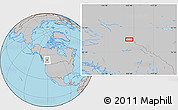 Gray Location Map of the area around 54° 3' 9" N, 120° 37' 30" W