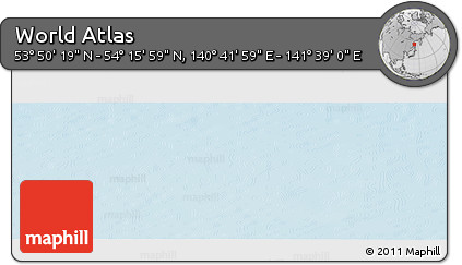 Physical Panoramic Map of the Area around 54° 3' 9" N, 141° 10' 30" E