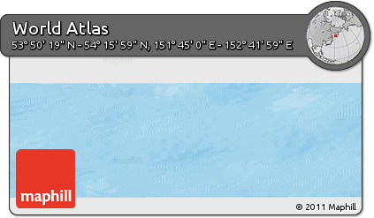 Physical Panoramic Map of the Area around 54° 3' 9" N, 152° 13' 29" E