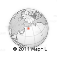 Outline Map of the Area around 54° 3' 9" N, 160° 43' 29" E, rectangular outline
