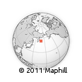 Outline Map of the Area around 54° 3' 9" N, 168° 22' 30" E, rectangular outline