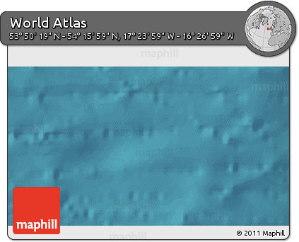 Satellite 3D Map of the Area around 54° 3' 9" N, 16° 55' 29" W