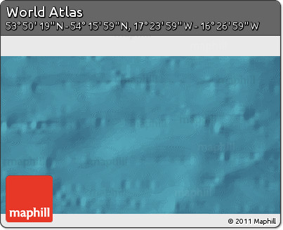 Satellite 3D Map of the Area around 54° 3' 9" N, 16° 55' 29" W