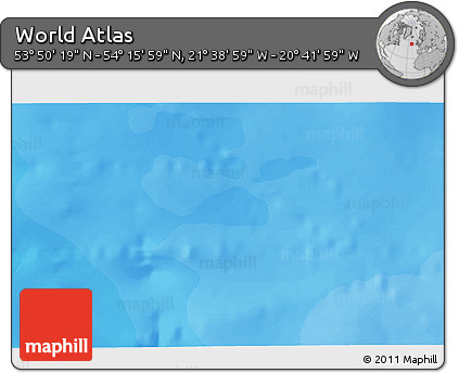 Political 3D Map of the Area around 54° 3' 9" N, 21° 10' 29" W