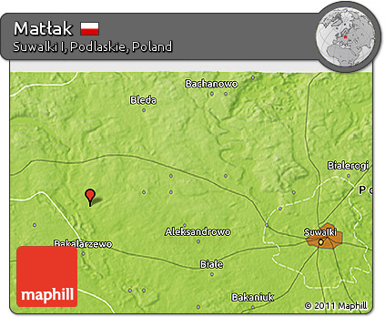 Physical 3D Map of Matłak