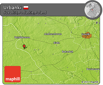 Physical 3D Map of Urbanki