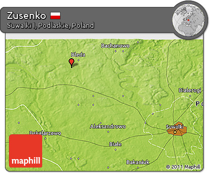Physical 3D Map of Zusenko