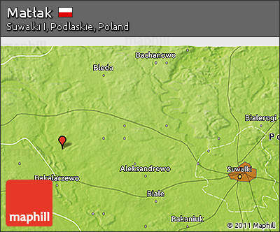 Physical 3D Map of Matłak