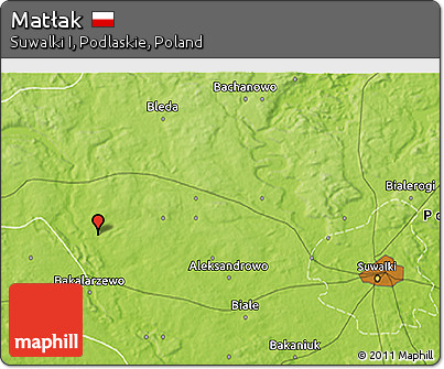 Physical 3D Map of Matłak