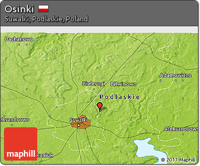 Physical 3D Map of Osinki