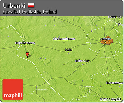 Physical 3D Map of Urbanki