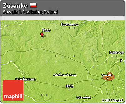 Physical 3D Map of Zusenko