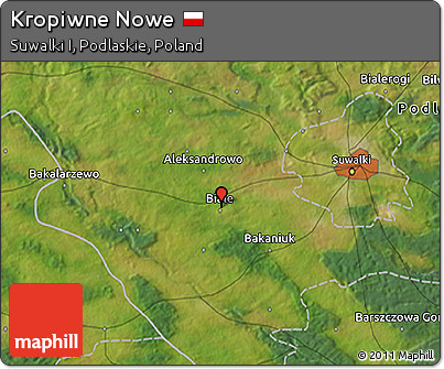 Satellite 3D Map of Kropiwne Nowe