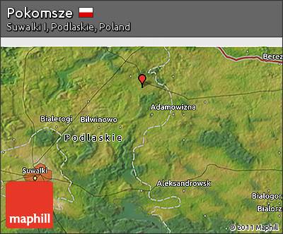 Satellite 3D Map of Pokomsze