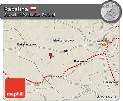 Shaded Relief 3D Map of Rabalina