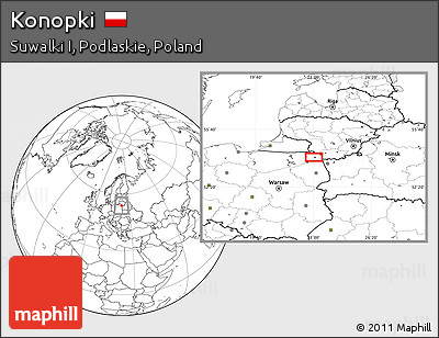 Blank Location Map of Konopki