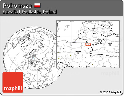 Blank Location Map of Pokomsze