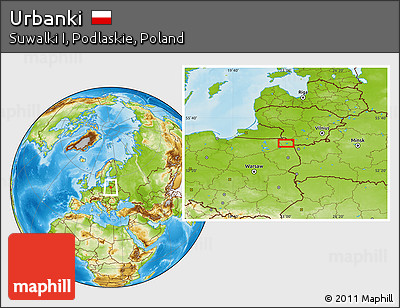 Physical Location Map of Urbanki