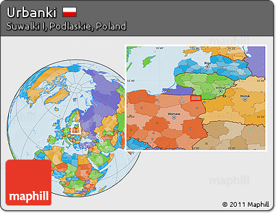 Political Location Map of Urbanki