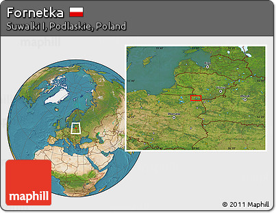 Satellite Location Map of Fornetka