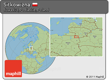 Savanna Style Location Map of Sitkowizna