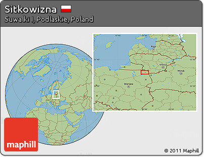 Savanna Style Location Map of Sitkowizna