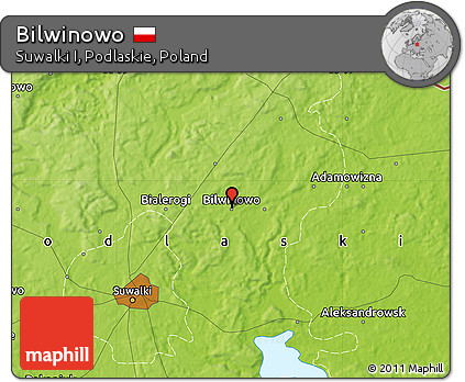 Physical Map of Bilwinowo