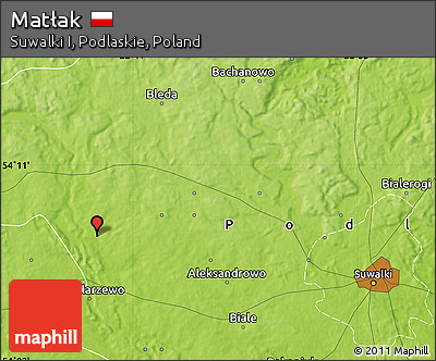 Physical Map of Matłak