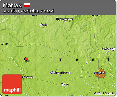 Physical Map of Matłak