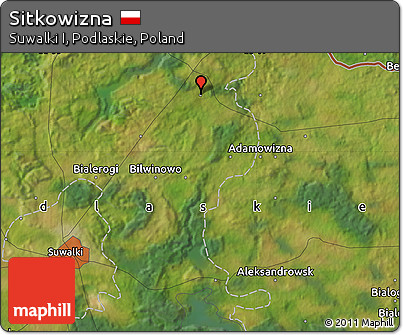 Satellite Map of Sitkowizna