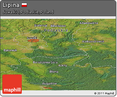 Satellite Panoramic Map of Lipina