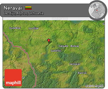 Satellite 3D Map of Neravai