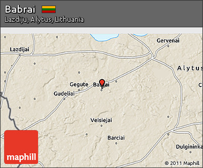 Shaded Relief 3D Map of Babrai