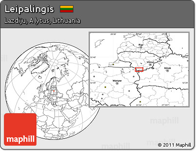 Blank Location Map of Leipalingis