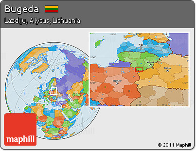 Political Location Map of Bugeda