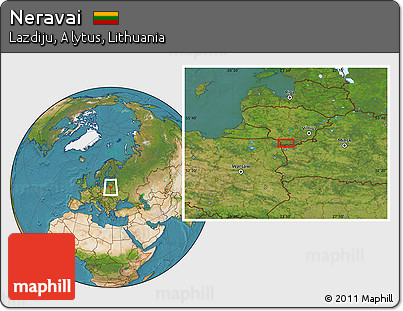 Satellite Location Map of Neravai