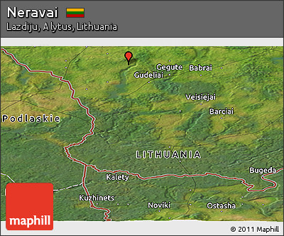 Satellite Panoramic Map of Neravai