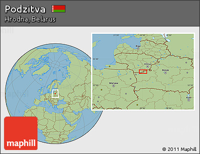 Savanna Style Location Map of Podzitva
