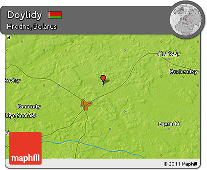 Physical 3D Map of Doylidy