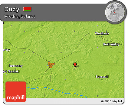 Physical 3D Map of Dudy