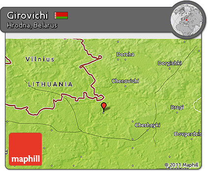 Physical 3D Map of Girovichi