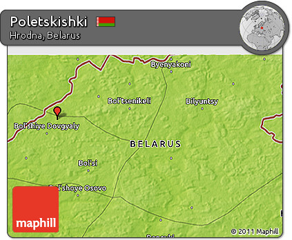 Physical 3D Map of Poletskishki