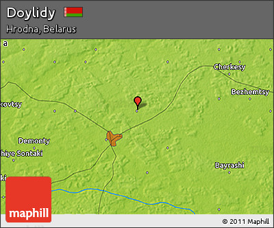 Physical 3D Map of Doylidy
